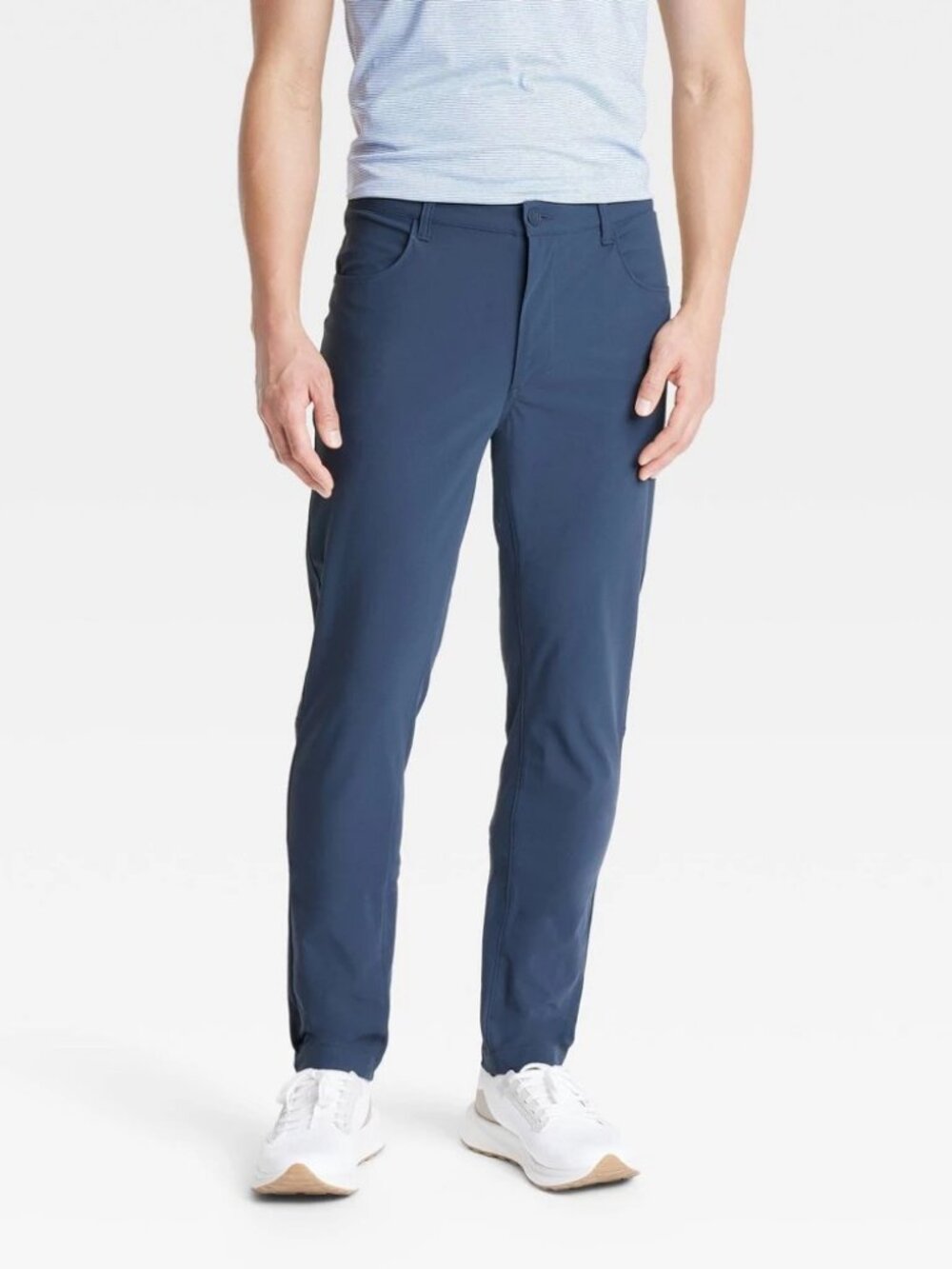 Men's 360 Lifestyle Slim Fit 5-Pocket Pants - All in Motion Navy Blue 36x30: Moi